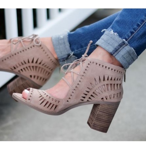 Vince Camuto Taupe Ankle Booties - Picture 2 of 14